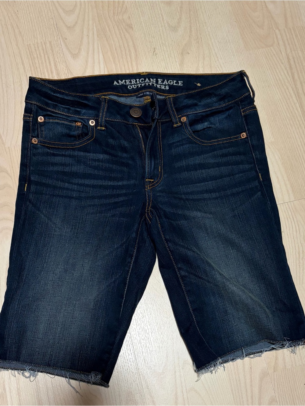 American Eagle Outfitters Dark Indigo Denim Shorts
